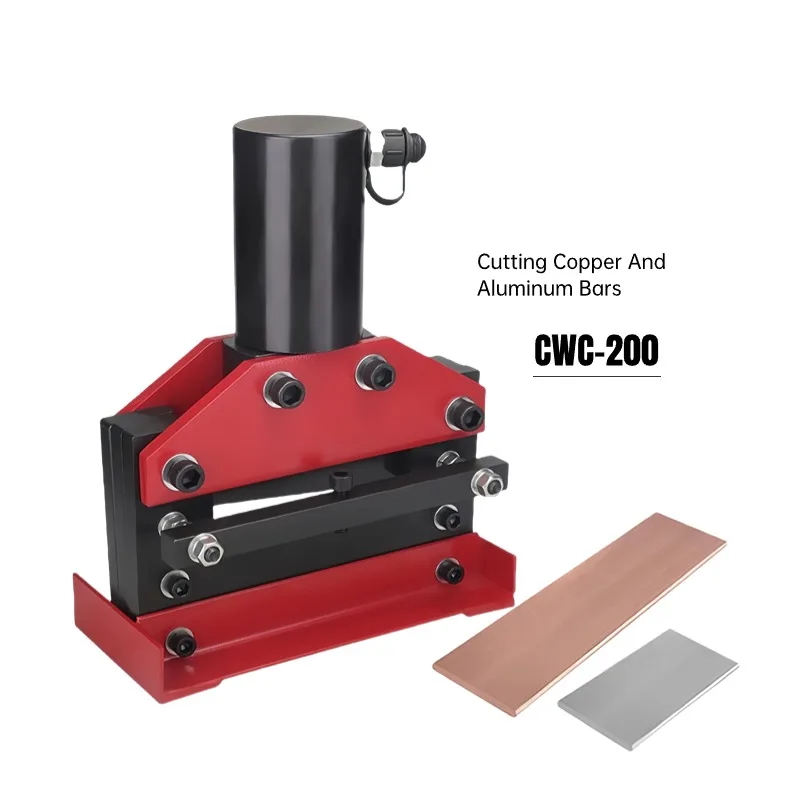 CWC-200 Heavy-Duty Copper Aluminum Row Bar 200x12mm Split Hydraulic Punching Cutting Bending Machine Plate Power Busbar Tool