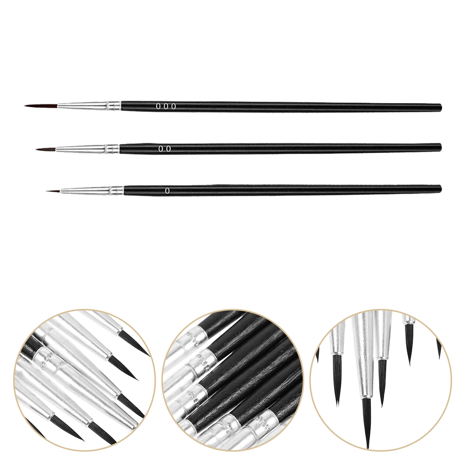 

30Pcs Miniature Detail Paint Brush Set Assorted Tips for Various Painting Needs Painting Brush Miniature Art Brushes