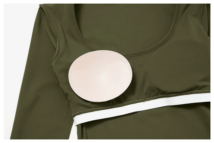 2-teiliges Yoga-Set für Damen, Langarm-Fitness-Oberteil, Trainingsanzug, Sportbekleidung, High-Waist-Hose mit geradem Bein, Fitness-Sportanzug – Detail 33