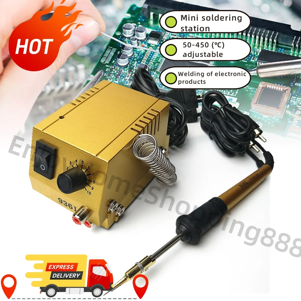 50-450°C Adjustable Mini Soldering Station 1W-18W For PCB LED SMD Components with Iron Handle