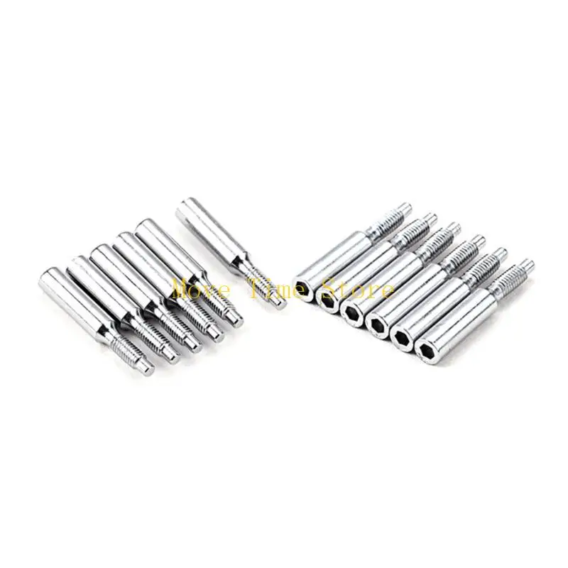 92me 6 pcs الفولاذ المقاوم للصدأ الغيتار الغيتار tremolo جسر سرج القفل مسامير التجويد