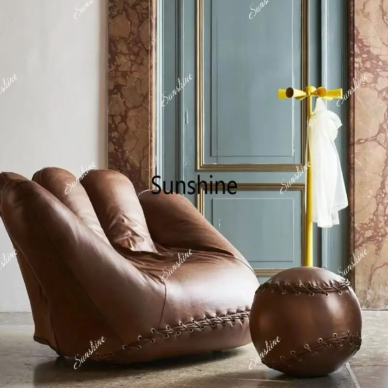 Light luxury premium baseball gloves leather special-shaped sofa