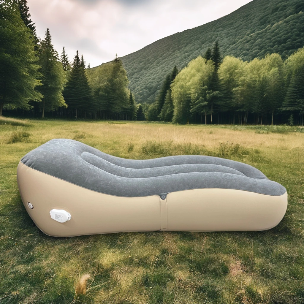 Auto Inflatable Lounger Air Sofa, Modern Automatic Inflatable Sofa Bed, Foldable Portable Air Sofa For Outdo