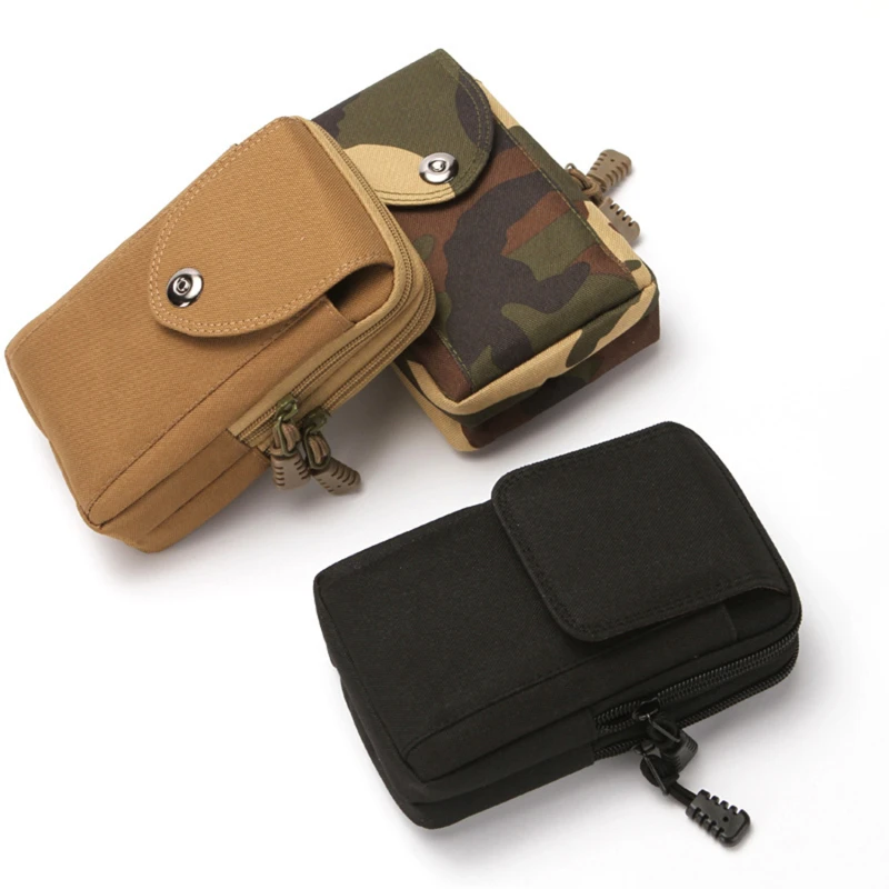 Phone Pouch Bag Camouflage Waist Bag Fanny Pack Phone Case Tool Pack For Outdoor Compact Bag 4 Styles