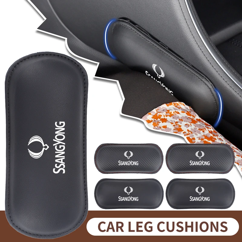 Car Knee Pad Elbow Pillow Leg Cushion Hand Support Mat Interior For SsangYong Actyon Korando Rexton Kyron Rodius Tivoli Musso C
