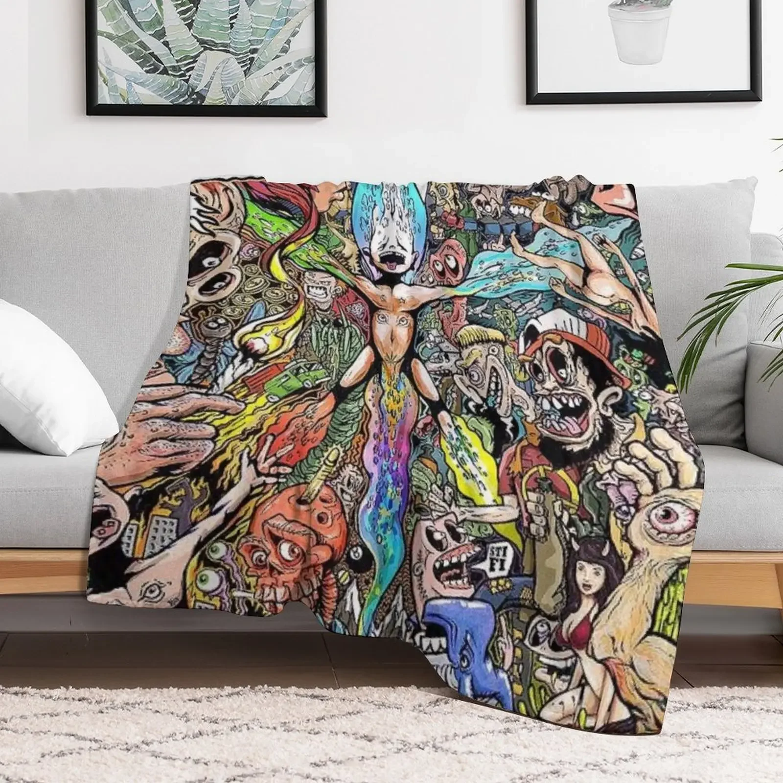 Sticky Fingers caress your soul Throw Blanket Fuzzy Plush Throw Blanket for Sofa Chair