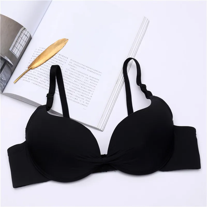 Rolarona Push-Up Sexy Eendelige Beha Vrouwen Naadloze Ademende Bralette Ondergoed Verzamelen Dunne Cup Verstelbare Riem Lingerie