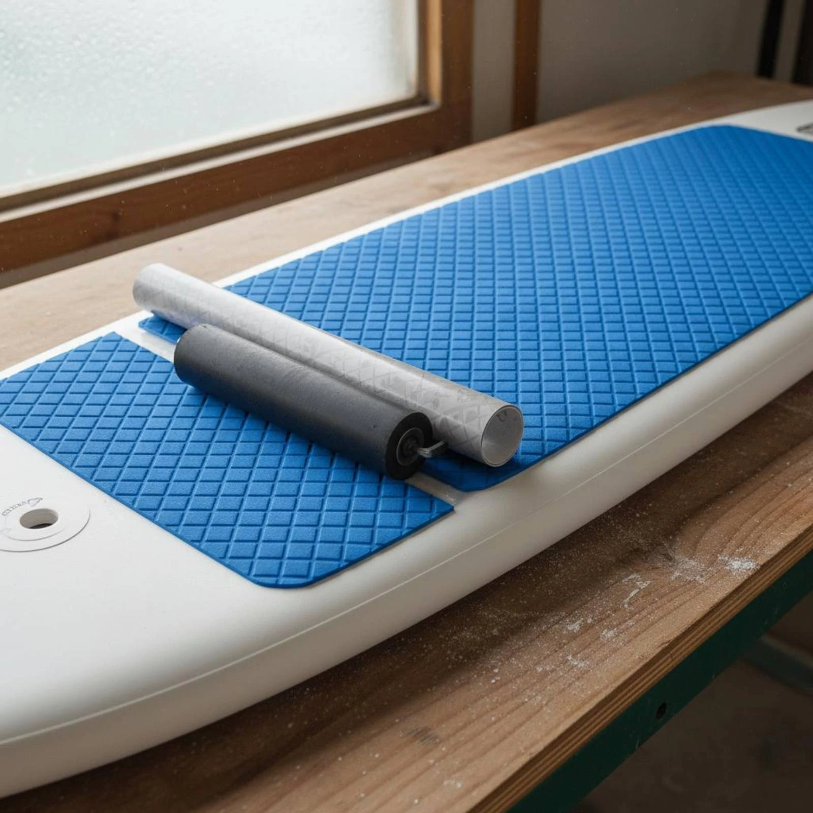Paddleboard Deck Pad Water Resistant Geometric Pattern Deck Pad Foam Foam Boat Flooring Shock Absorbing Individual Boat Flooring