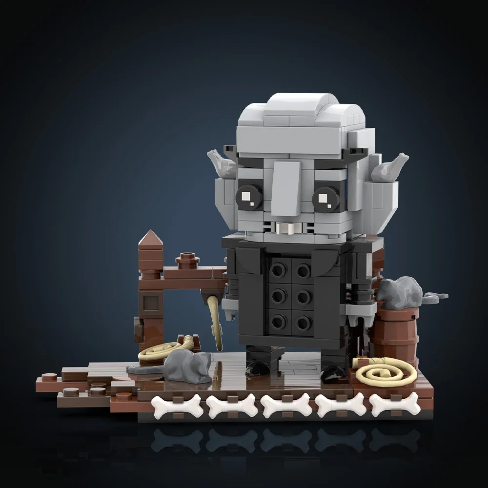 

MOC Готический вампир BrickHeadz Модель Готический вампир Nosferatu Фигурка Строительные блоки Сборочные игрушки Детские подарки на день рождения