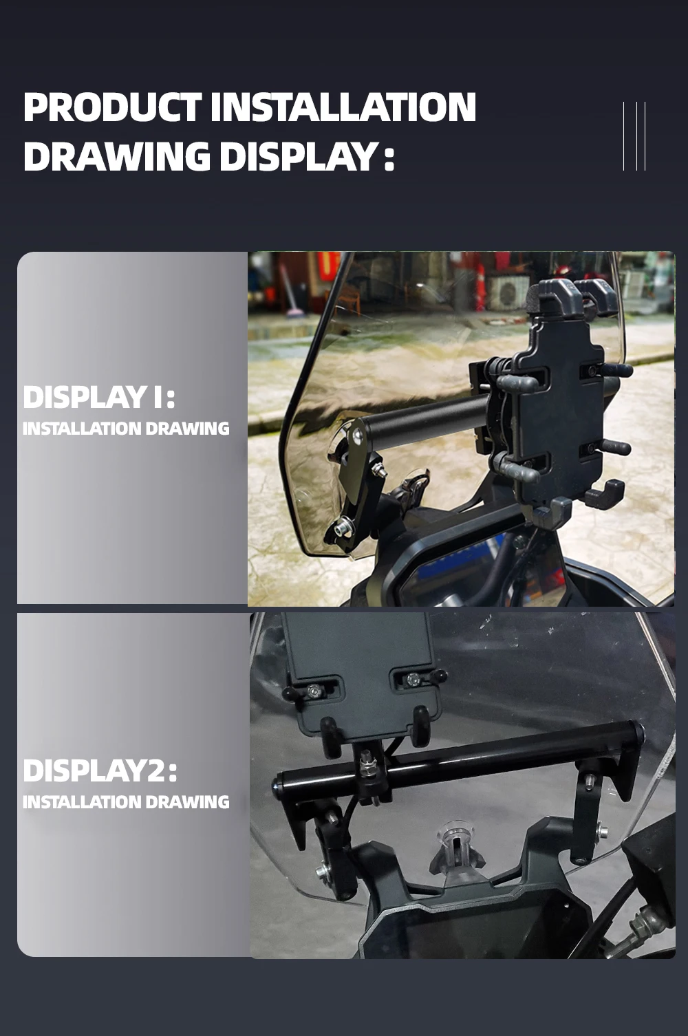Motorrad-Handyhalterung Ständer GPS-Navigationshalterung für VOGE 500DS 500DSX 300DS DSX 500 DSX 300 DS Zubehör – Detail 13