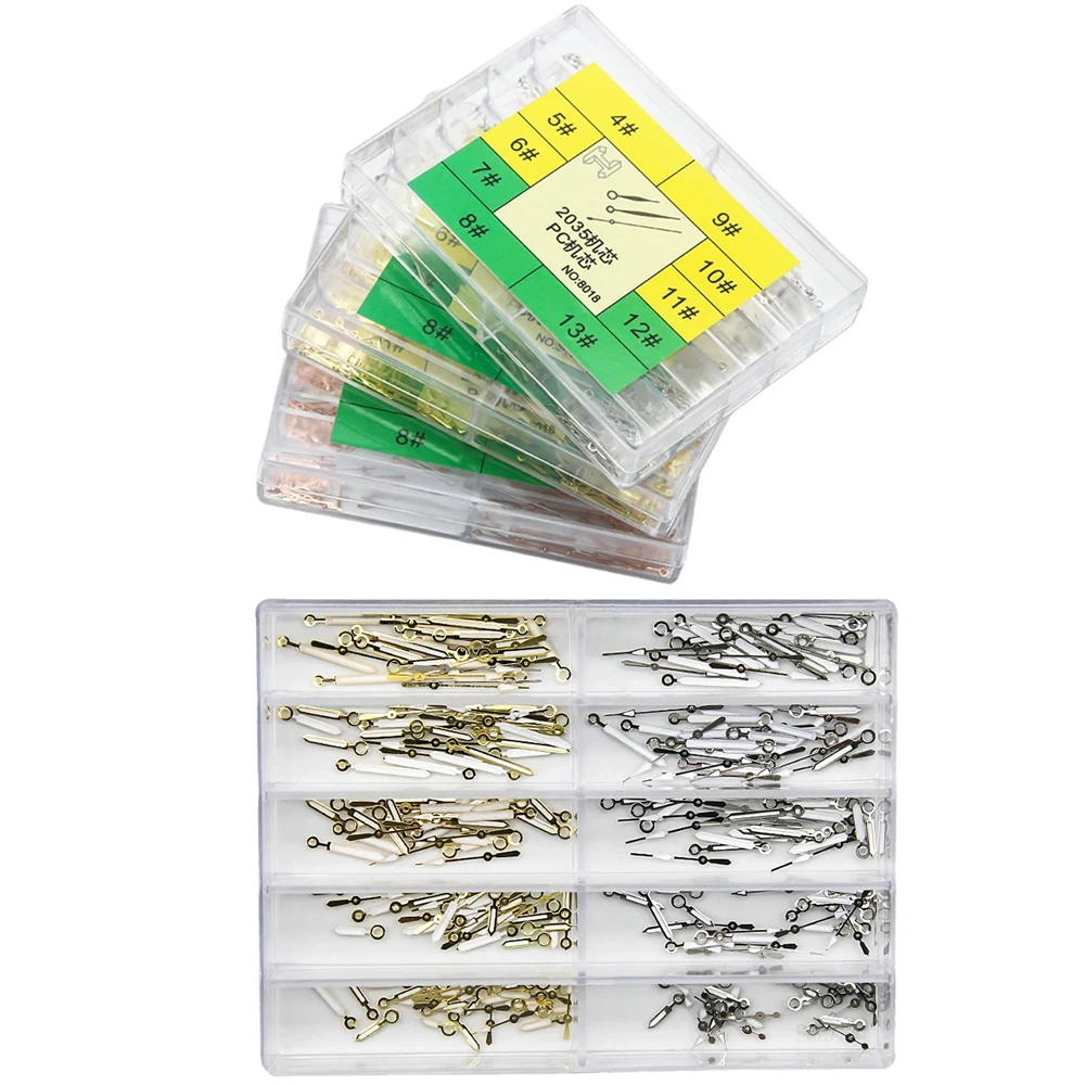 

100pcs/box 2035 Quartz Watch Hands Hour Minute Pointer Second Hands Three Needles Suitable for 2035 Movement Watch Accessories