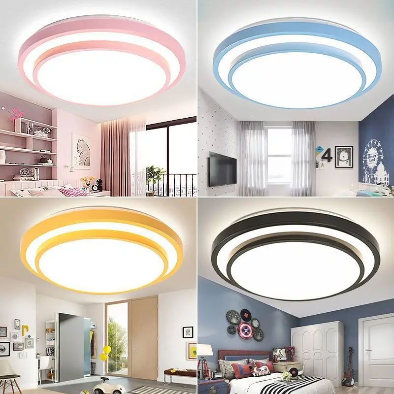 

Ceiling Lamp Bedroom Bedroom Light Thin Color Macron LED Lamp in the Living Room Balcony Lamp Independent Station