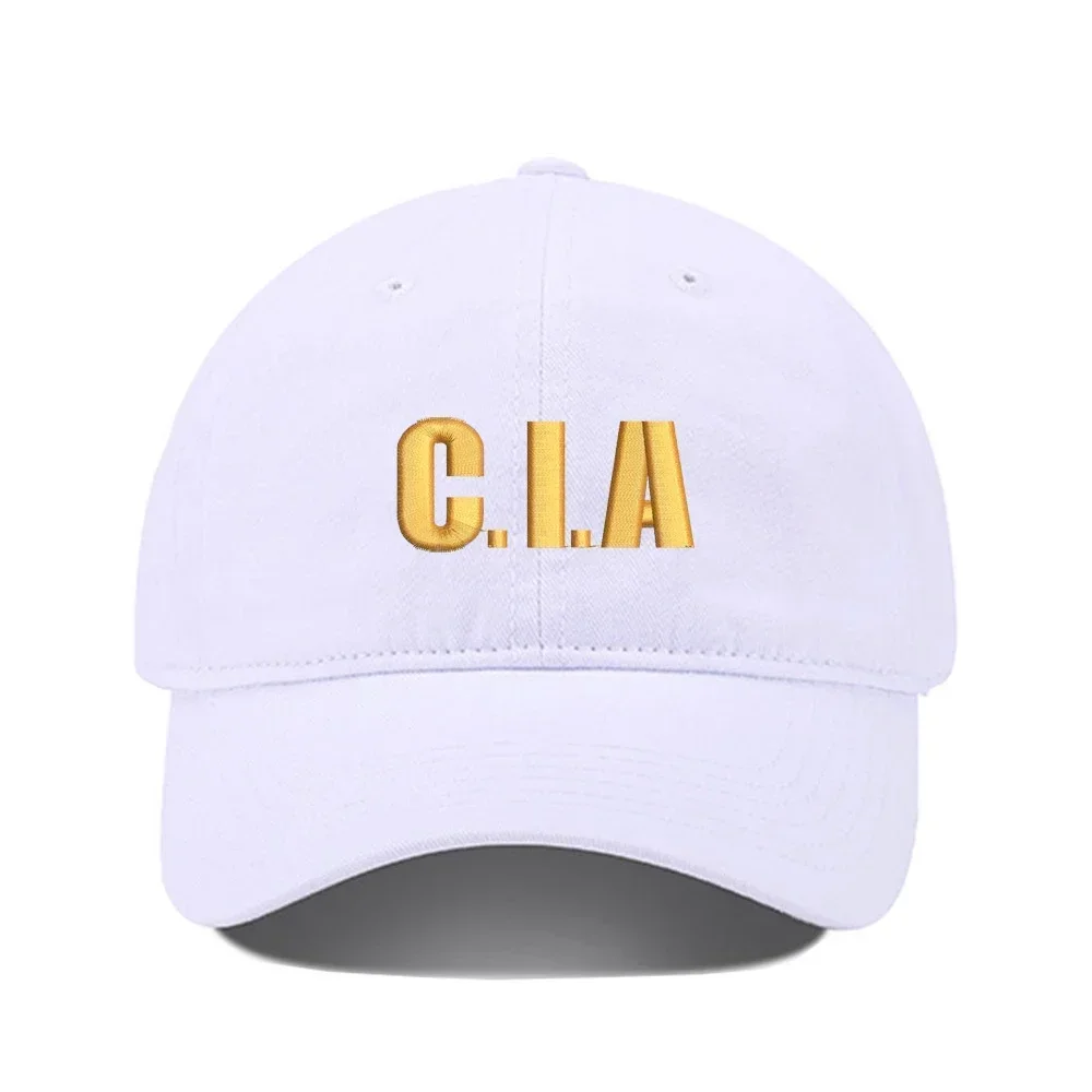 قبعة بيسبول ليبريرازي CIA وكالة الذكاء المركزي للجنسين قبعة بيسبول مطرزة من القطن المغسول قبعة قابلة للتعديل