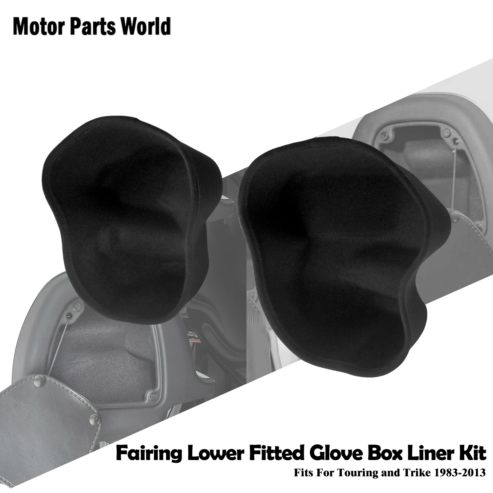 

2 шт./компл. обтекатель мотоцикла, нижняя встроенная бардачок для хранения, вкладыши для Harley Touring Road King FLHR FLHT 1983-Up