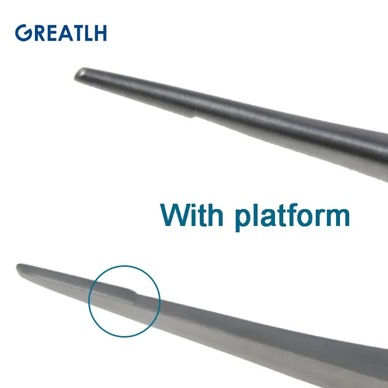 Pinceta do tkanek haczyk okulistyczny z platformą okulistyczny Instrument chirurgiczny stal nierdzewna 12.8cm — zdjęcie 3