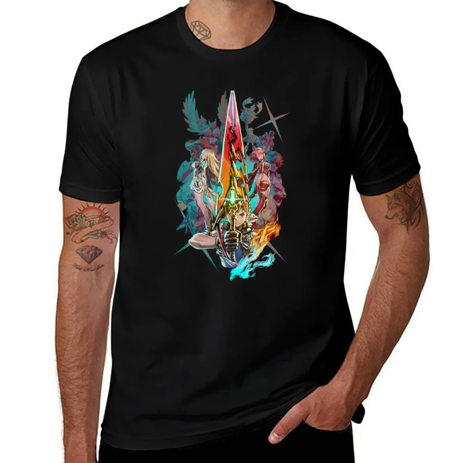 ¿Crónicas de xenoblade? 2 - Camiseta del equipo, camisetas divertidas, camiseta gráfica de algodón para hombre