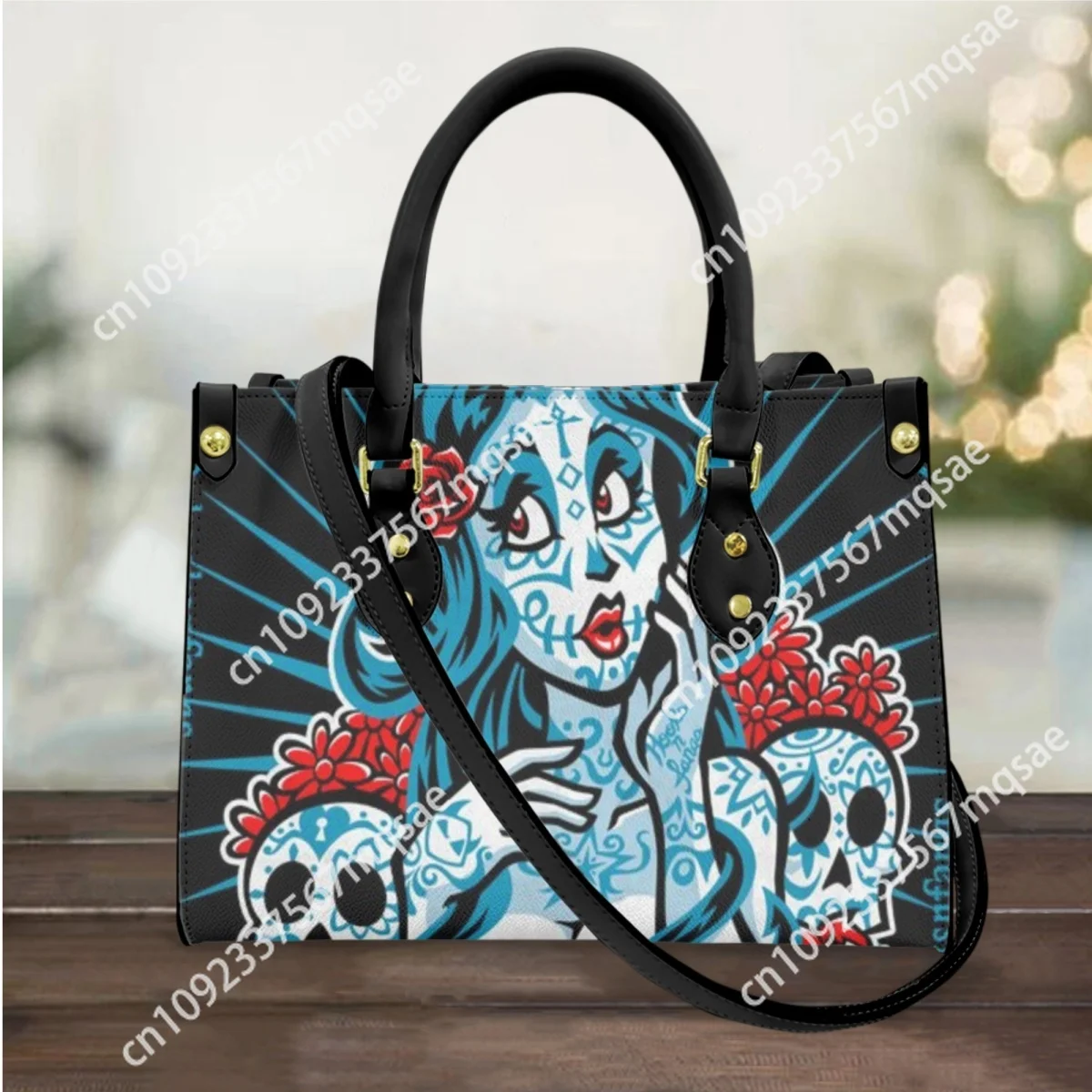 

Dead Of Skull Girl Design Women Handbags Top-Handle Leather Ladies Totes Shoulder Bags Woman Casual Messenger bolsa feminina