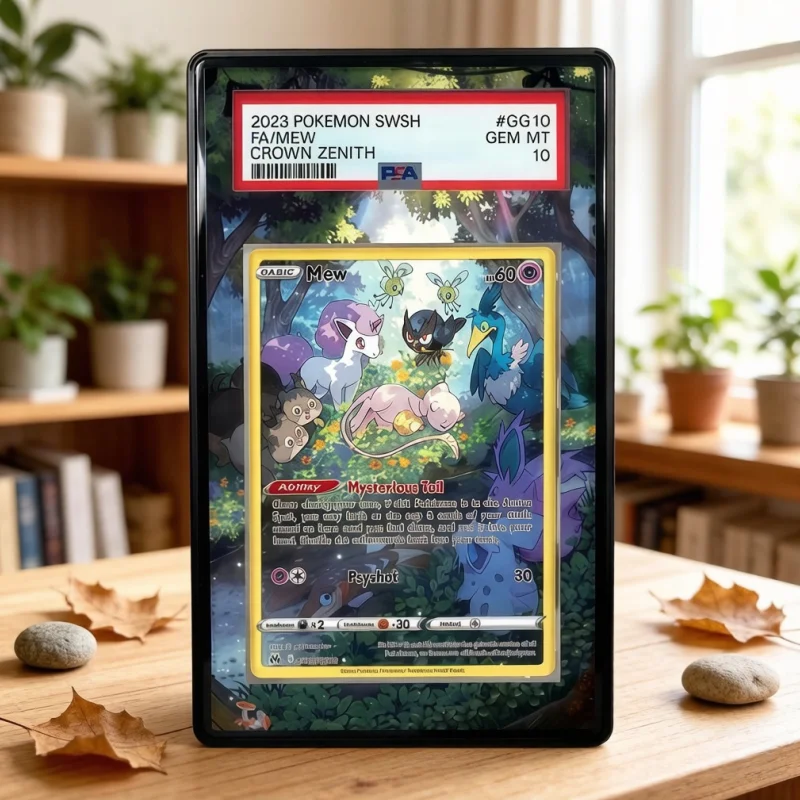 Estojo Protetor de Acrílico para Cartas de Jogo Pokémon EX Primal Kyogre e Primal Groudon, com Espaço para Arte de Anime e Chaveiro, Nível de Avaliação