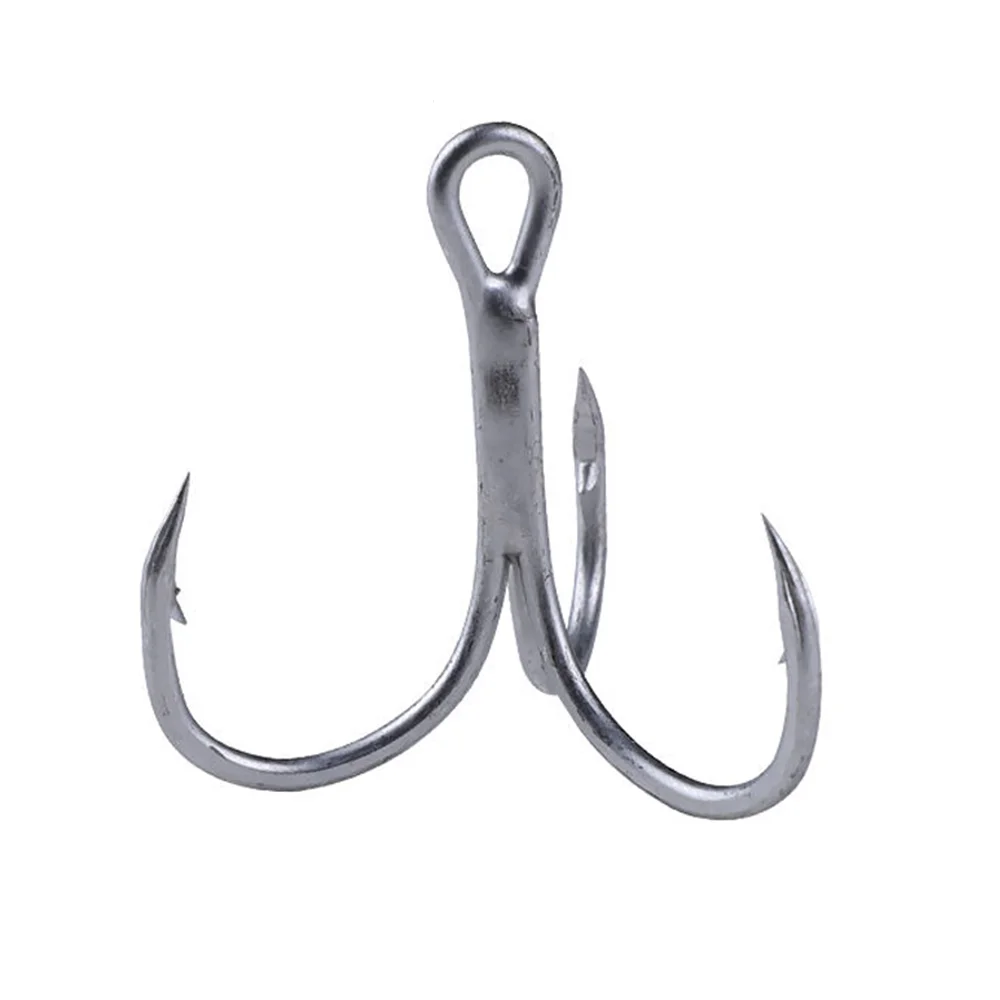 50pcs/pack Rustproof Treble Hook 4#-12# German Alloy Steel Fishing Hooks foe Trolling Bait T810