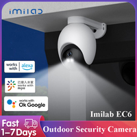 Outdoor Security Camera IMILAB EC6 Camera WiFi-6 5MP/3K HD Panoramic CamFull-Color Night Vision AI Human Detection Two-way Audio