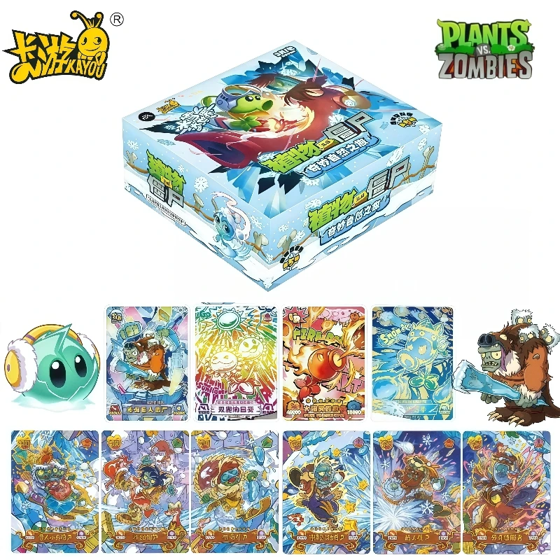 

Оригинальные растения KAYOU против. Зомби, замечательная натуральная серия приключений, глава 5, коллекция карточных игр, боевая карта, подарок, оригинальная коробка