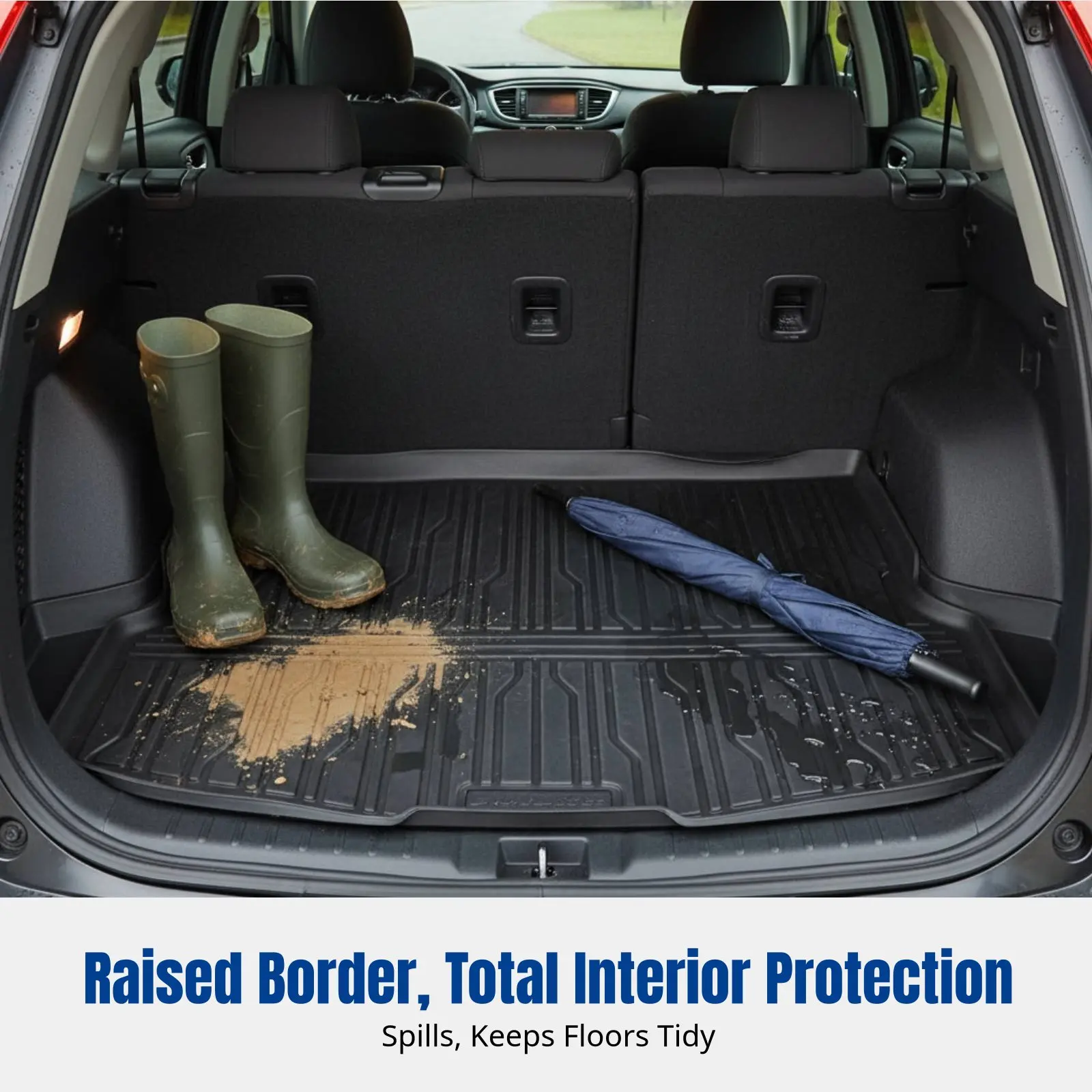 

TPE Trunk Mat for Lynk & Co 10EMP, Waterproof, Custom Fit, Raised Edge, Anti-Slip, Durable