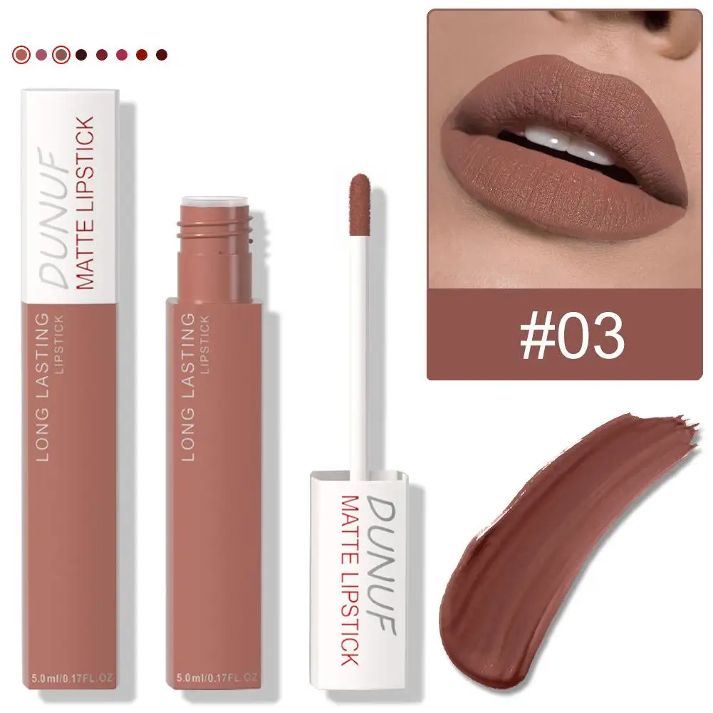 マット長持ちリップグロス保湿長持ちマットベルベットリップスティック女性用保湿リップティント化粧品