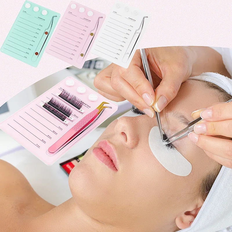 1 stücke Magnetische Wimpern Saug Platte Halter Palette Kleber Palette Wimpern Acryl Bord Pfropfen Falsche Wimpern Werkzeug Make-Up Zubehör