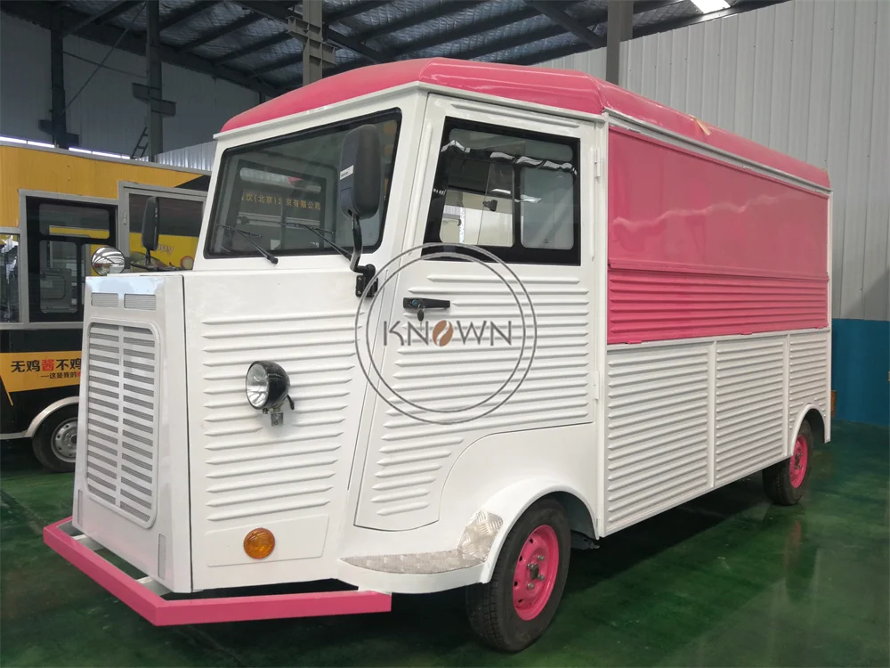 

Custom Food Truck Trailer Coffee Ice Cream Cart Full KItchen Equipments Snack Hot Dog Van Concession Fast Food Trailer Kiosk