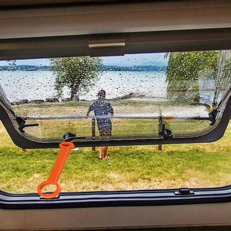J0MA Motorhome Window Vent Holder Positioning Limiter with Nylon Loop-End Build, Window Vent Stay Tool for Parking Breaks