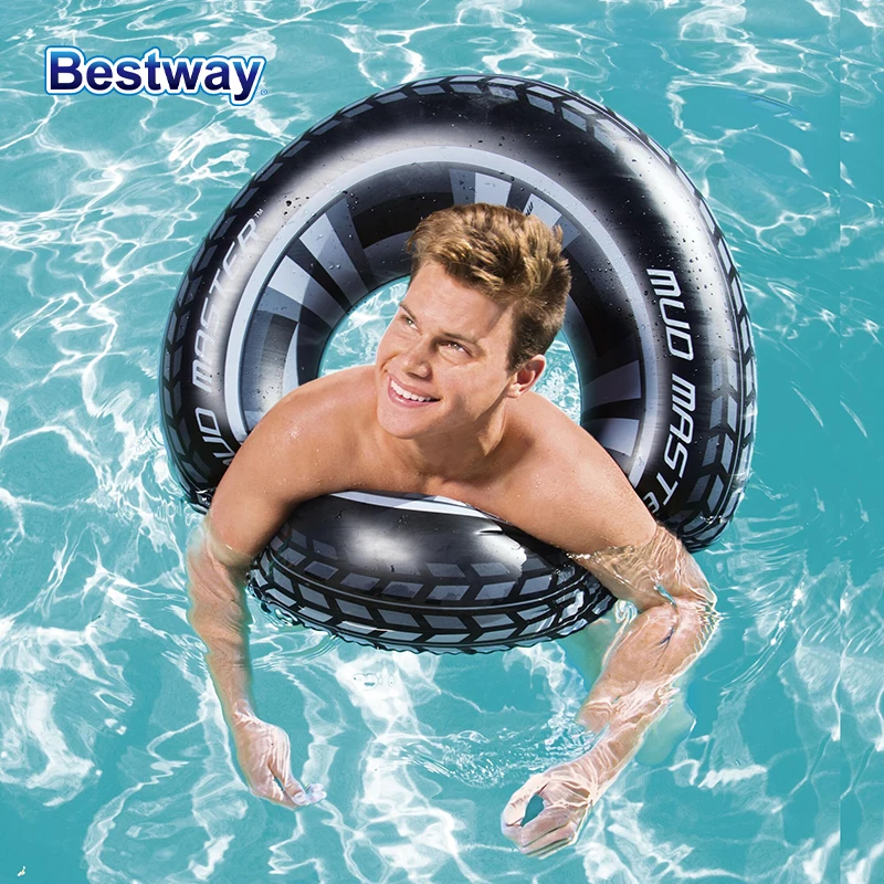 Bestway 36016 Swimming Hoop, High Speed Tire Swimming Hoop, Pool Swimming Hoop, Inflatable Float, Beach Swimming Toy (No Pump)
