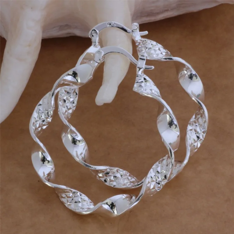 925 Sterling Silver Handcrafted Earrings Classics for Women Wedding Jewelry Engagement Fashion High Quality Party Gift Wholesale