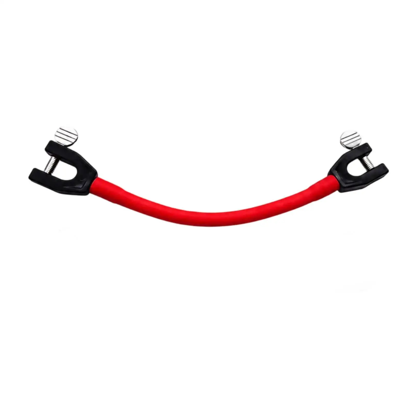 Red Ski Connector for Children Adjustable Tip Holder PP Latex Tube Zinc Screw Compact Design for Safe Ski Learning Aid