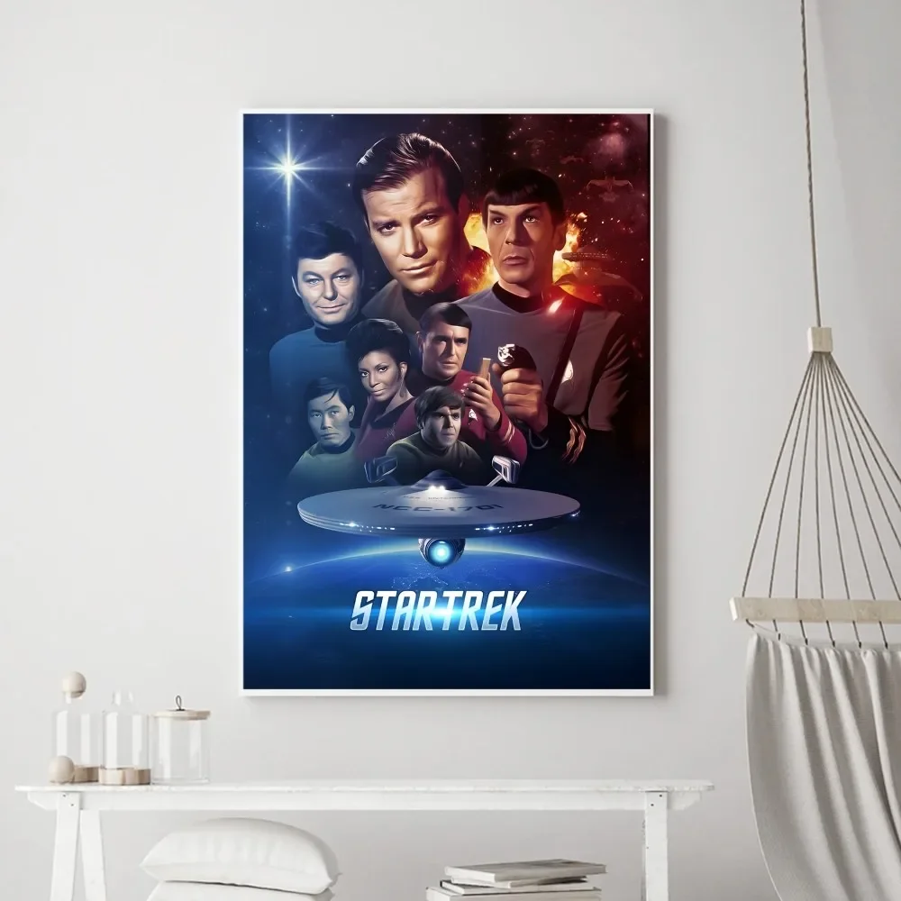 Classic Movie S-Star T-Trek Poster stampe Vintage Art Home Painting bagno cucina Bar accessori Wall Sticker Small Size