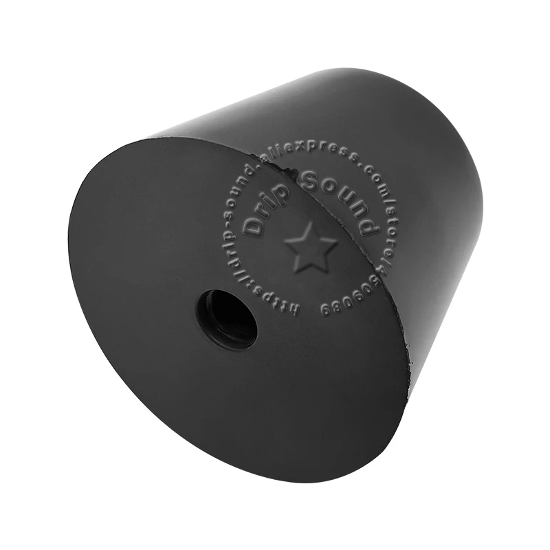 4 قطع مكبر صوت مقاوم للصدمات وسادة للقدم عزل أرضية ممتصة وسادة سبايك قاعدة حامل وسادة مطاطية Φ50mm # أسود