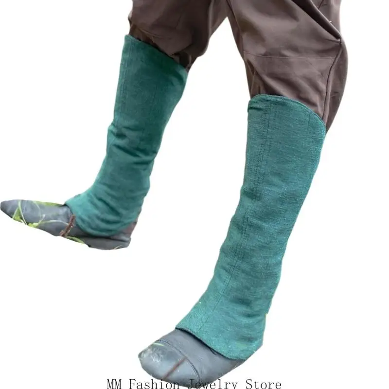 

D0UB Medieval Gaiters Knight Boot Covers Spats Linen Leg Guard Renaissances Costume