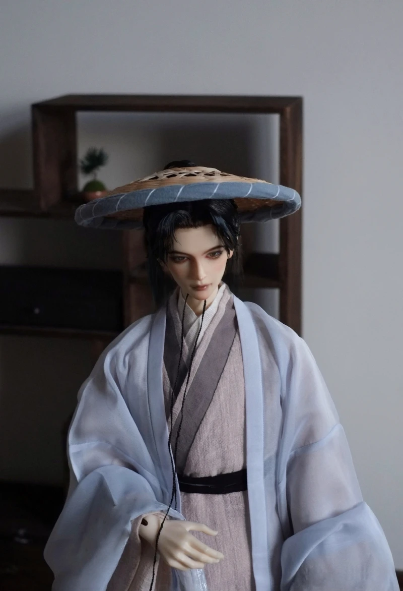 

1/3 Scale BJD Ancient Costume Accessories Hanfu Martial Arts Hat Samurai Hat For SD13 SSDF Uncle Doll Photography Props A1902