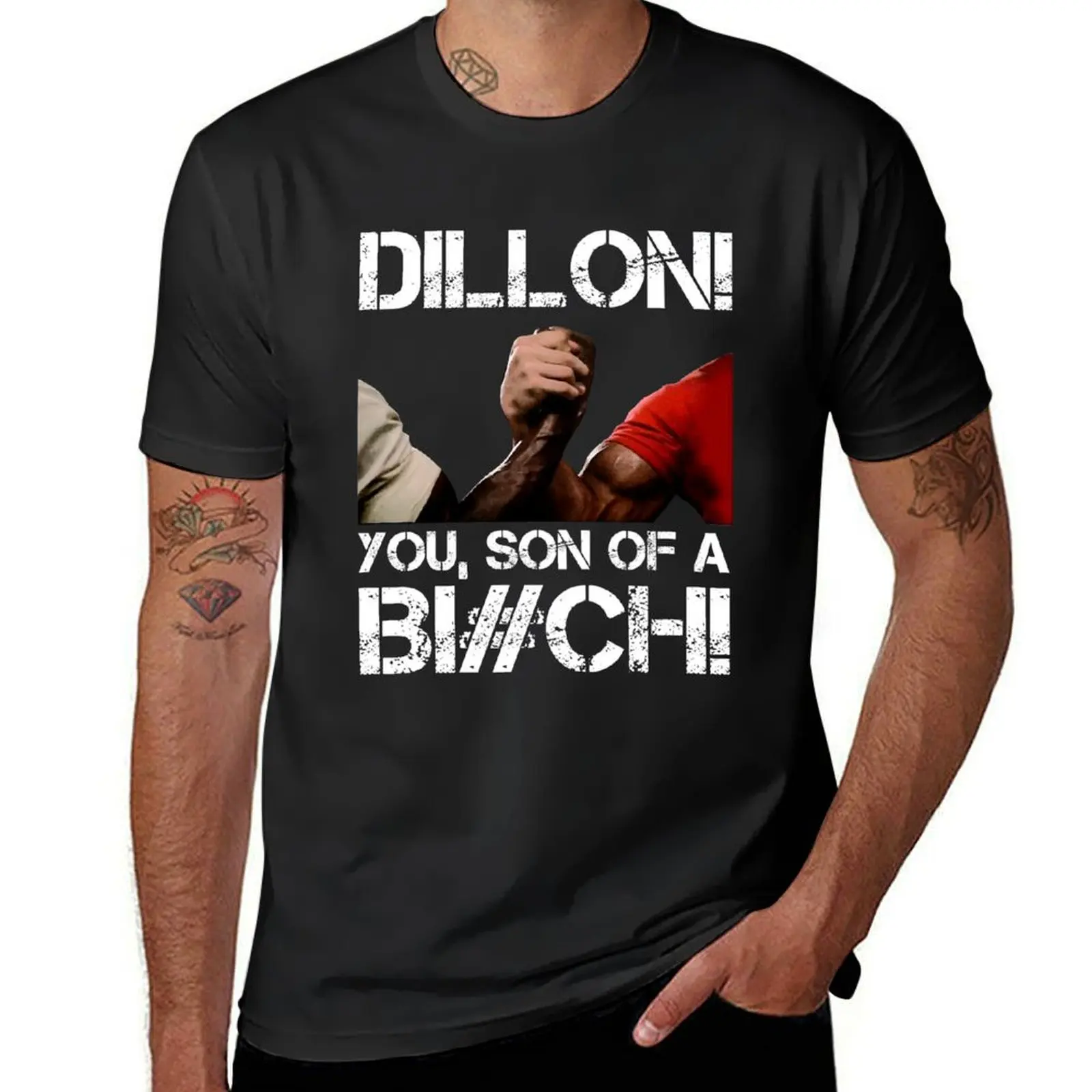 Dillon! you, son of a Bi#ch! T-Shirt plus sizes korean fashion funnys sweat Men's clothing