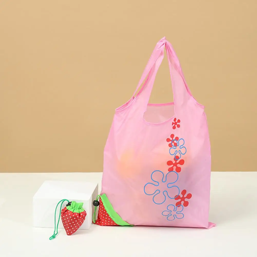 Beach Bag  Convenient Strawberry Folding Grocery Shopping Bag  Widely Used Shopping Bag