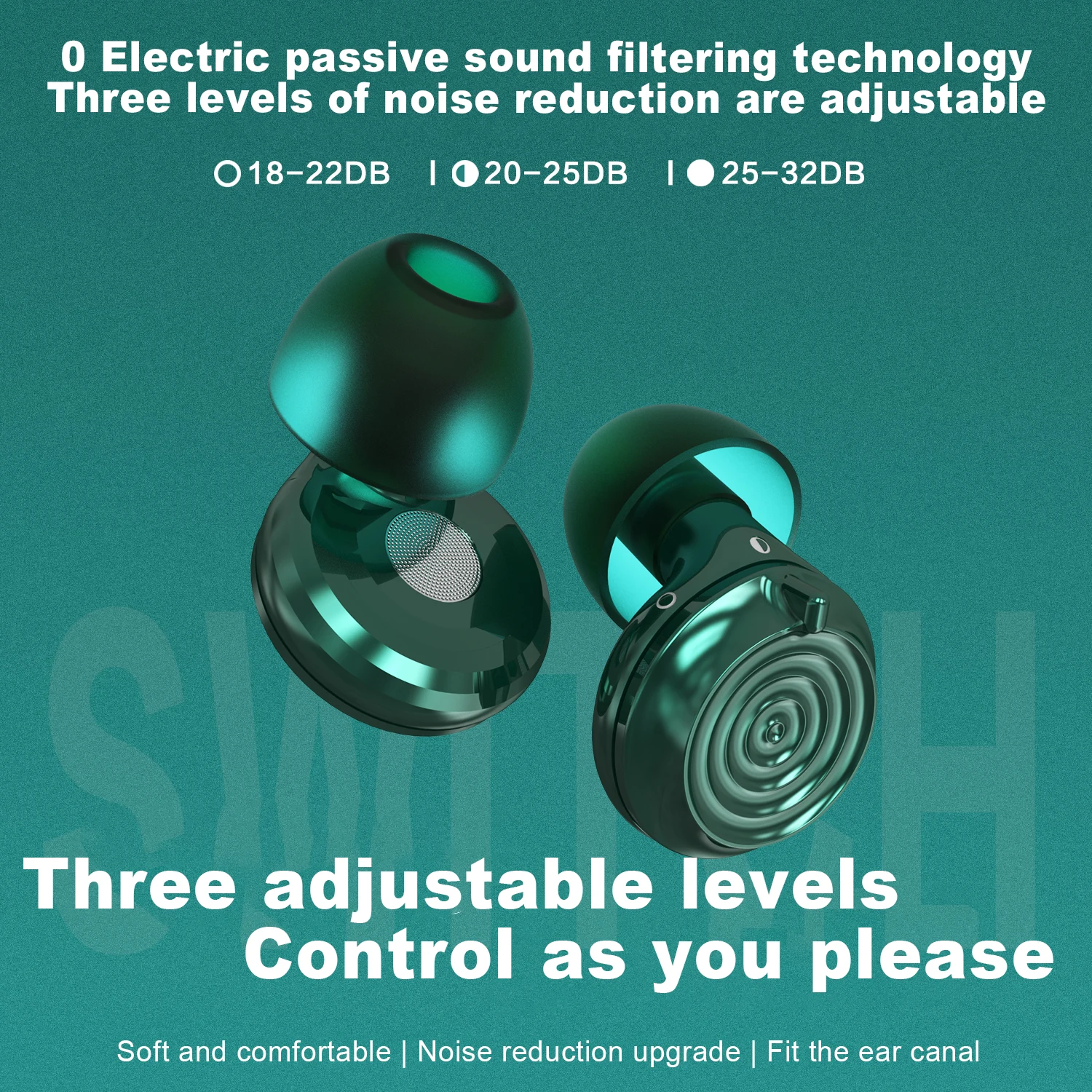 Olyga 3-Level Adjustable Concert Ear Plugs High Fidelity Noise Reduction Hearing Protection Party Earplugs Reduce Disturbances