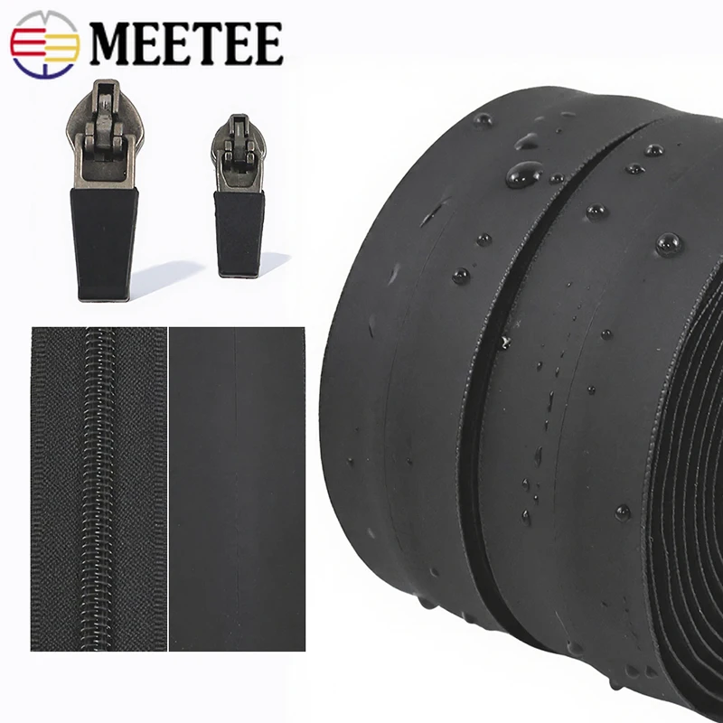 2/5/10M 3#5# Nylon Waterproof Zipper Reverse Slider Zips Out