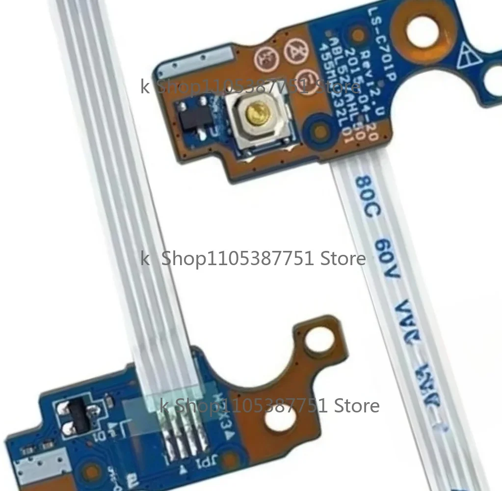 Laptop Power Button Board with Cable For HP 15-AC 15-AF 15-AY 15-BA 15-BN 15-BD TPN-C125 TPN-C126 LS-C701P