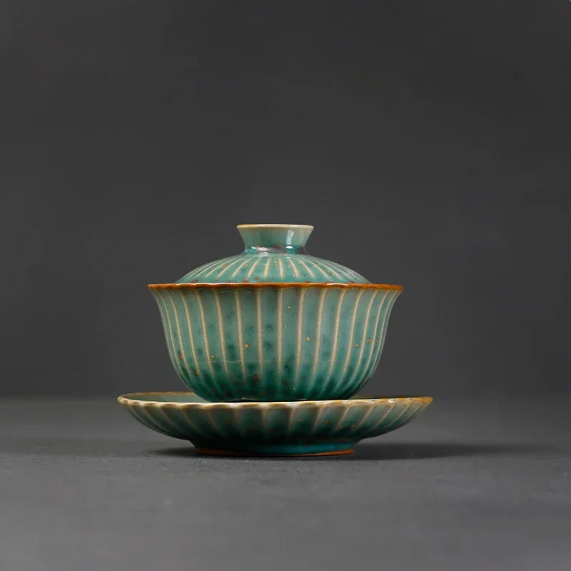 

Green Ceramic Gaiwan Tea Tureen