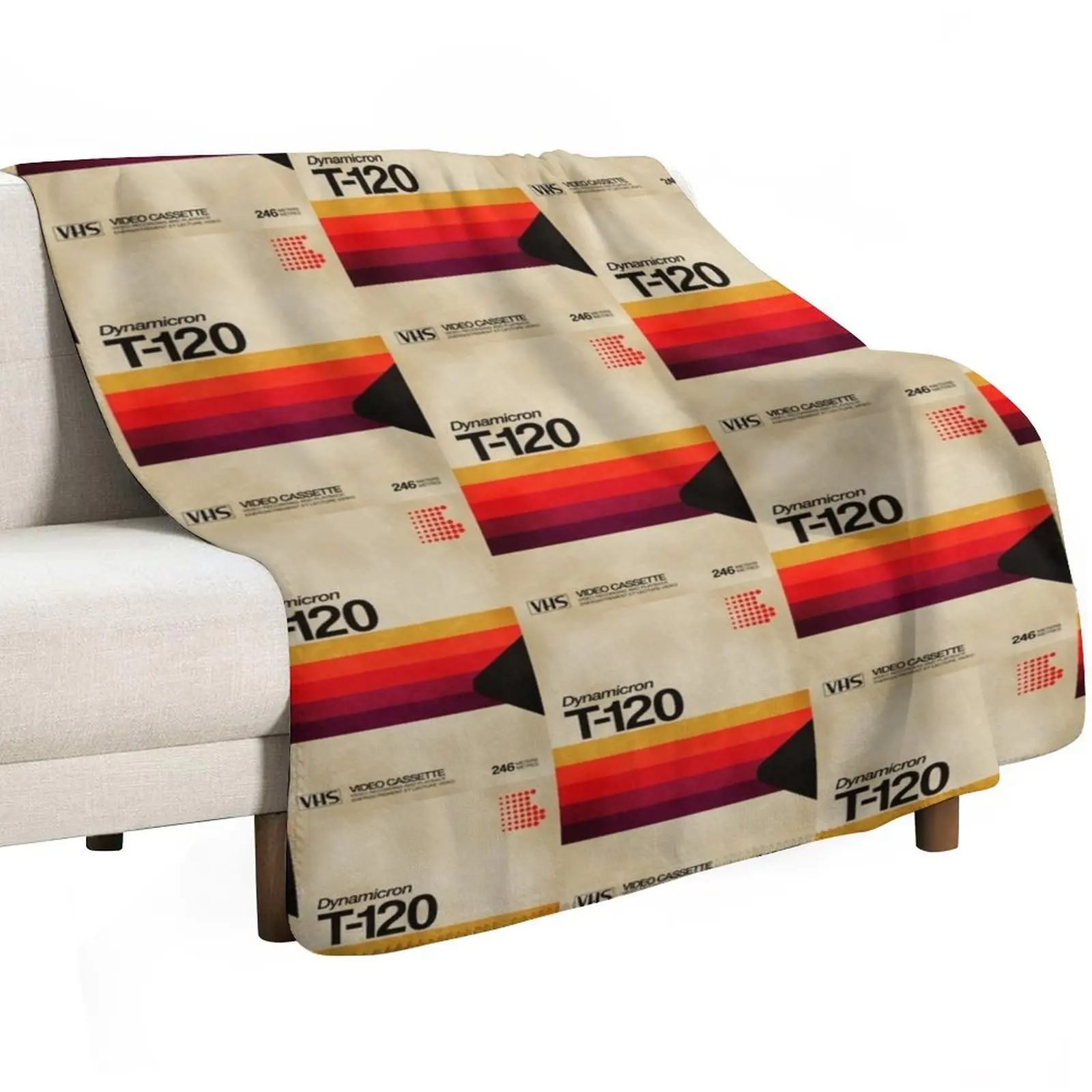 VHS Cassette 80s Throw Blanket Flannel For Decorative Sofa Hair Soft Plaid Thermals For Travel blankets ands Blankets