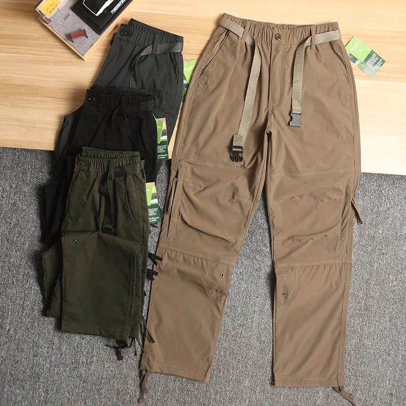 

Дышащие уличные мужские мягкие брюки ell, водонепроницаемые походные брюки, прямые брюки, неудобная спецодежда, полиэфирное волокно