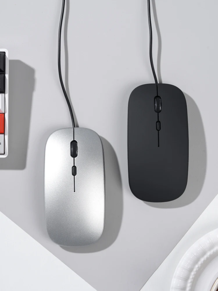 APAYADO T5 Wired Mouse USB Silent Slim Mouse for Laptop Desktop PC Office Work