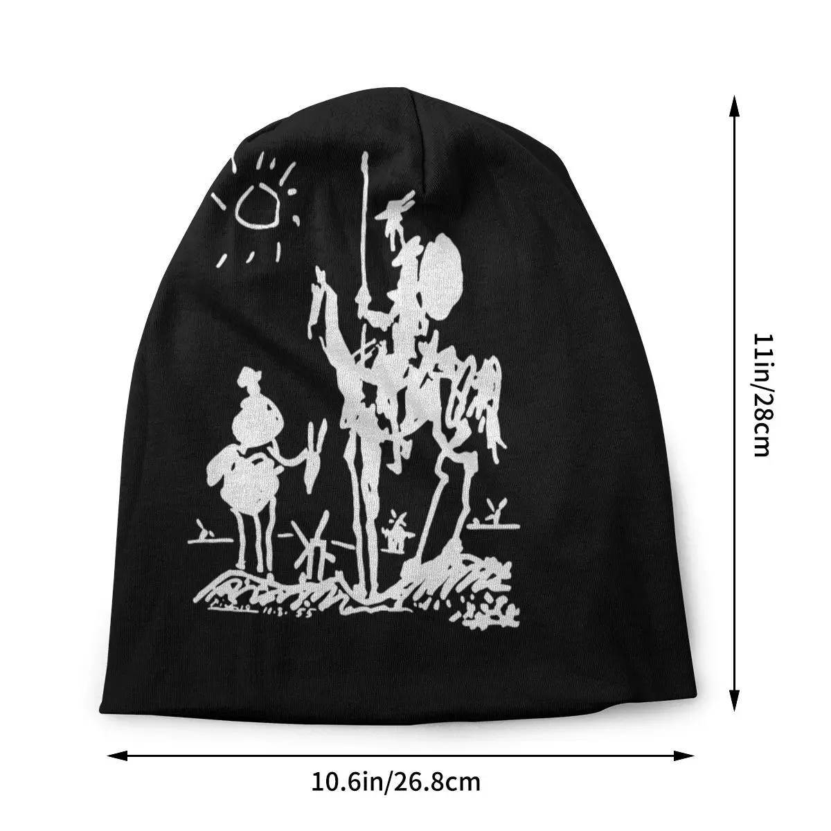 Picasso Art Painting Bonnet Hats Knitting Hats Autumn Winter Skullies Beanies Hats Men's Women's Adult Warm Dual-use Caps