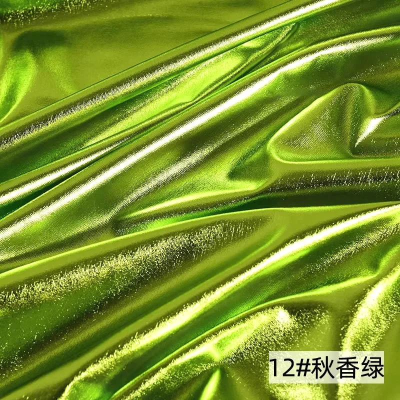 فاخر الذهب والفضة دنة نسيج متماسكة عالية تمتد كامل احباط لامعة المواد Dancewear المرحلة زي DIY بها بنفسك ملابس الموضة