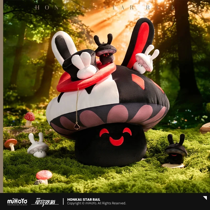 Official miHoYo Honkai: StarRail Authentic “Rabbit Mushroom & Mushroom Rabbit” Series Keychains, Plush Toys, Ornaments, and Gift