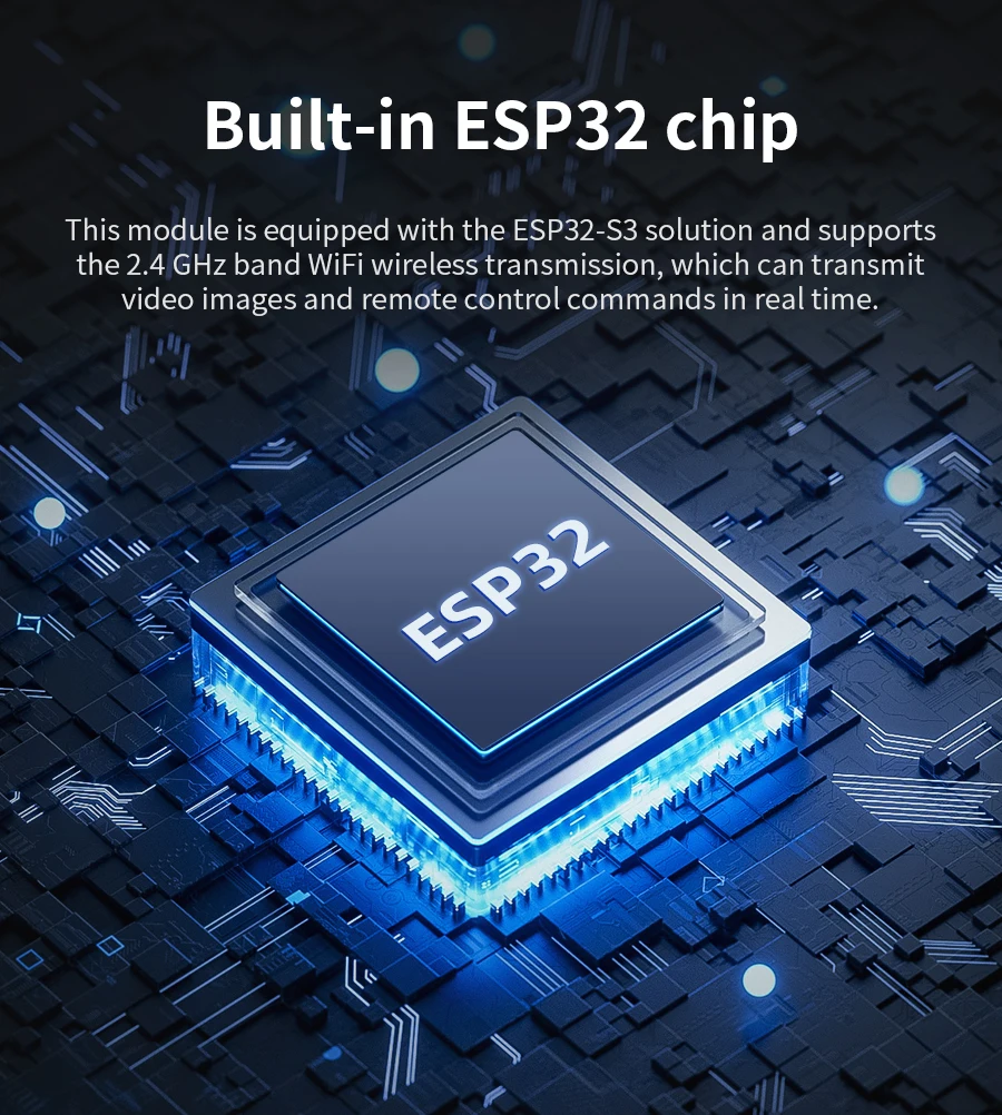 ESP32-WLAN-Kameramodul mit ESP32-S3-Chip und 2 MP-Kamera mit serieller Kommunikation, unterstützt ROS1 ROS2 für Micro:bit Roboterauto – Detail 16